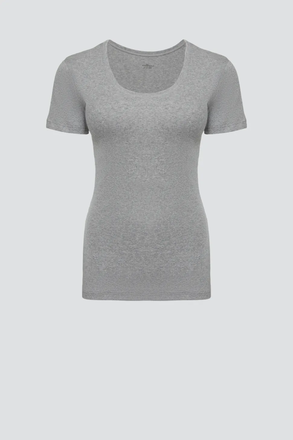 Basic Shirt aus Feinripp