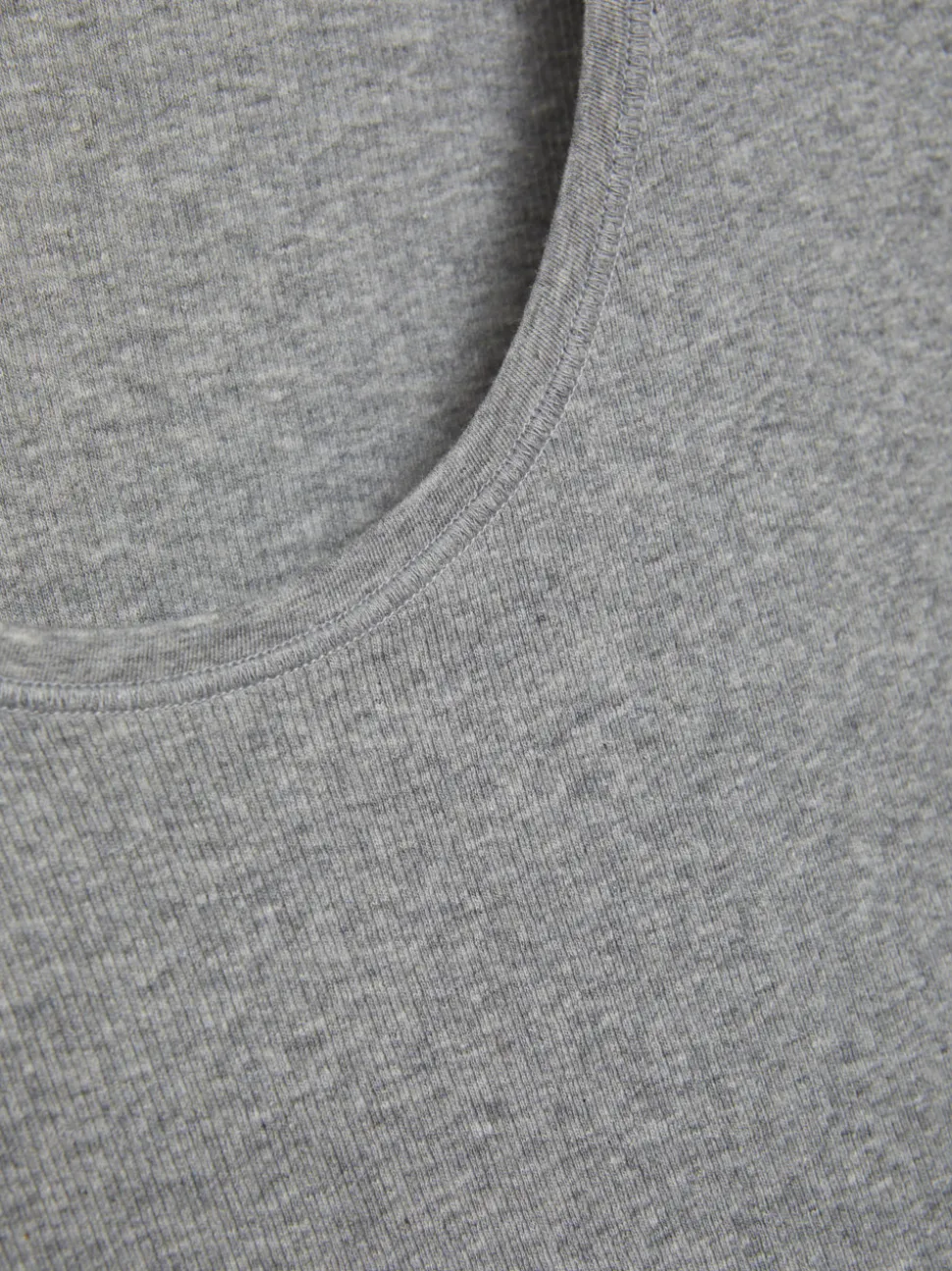Basic Shirt aus Feinripp