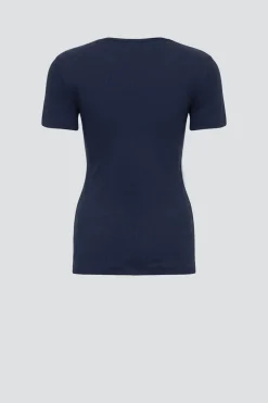 Basic Shirt aus Feinripp