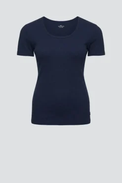 Basic Shirt aus Feinripp
