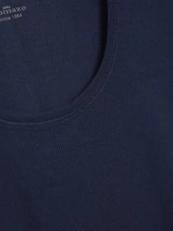 Basic Shirt aus Feinripp