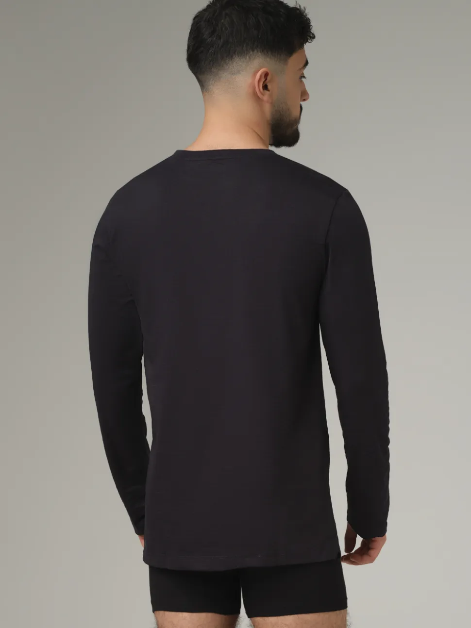 Basic Shirt langarm Rundhals