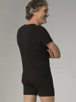 Kurzarm Shirt aus Baumwolle und Micromodal