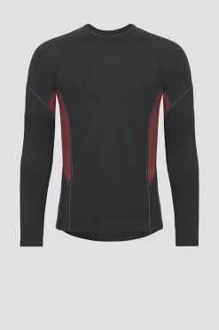 100 % Merinowolle-Shirt langarm | 190 g/m² | Hervorragendes Sweatmanagement dank integrierten Mesh-Einsätzen