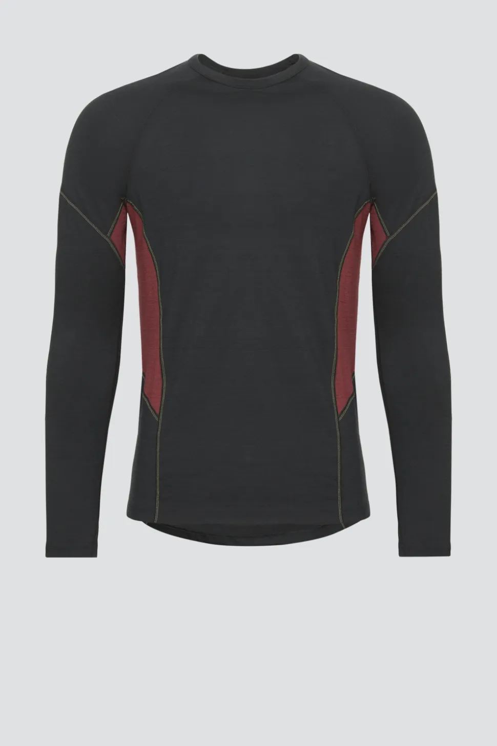 100 % Merinowolle-Shirt langarm | 190 g/m² | Hervorragendes Sweatmanagement dank integrierten Mesh-Einsätzen