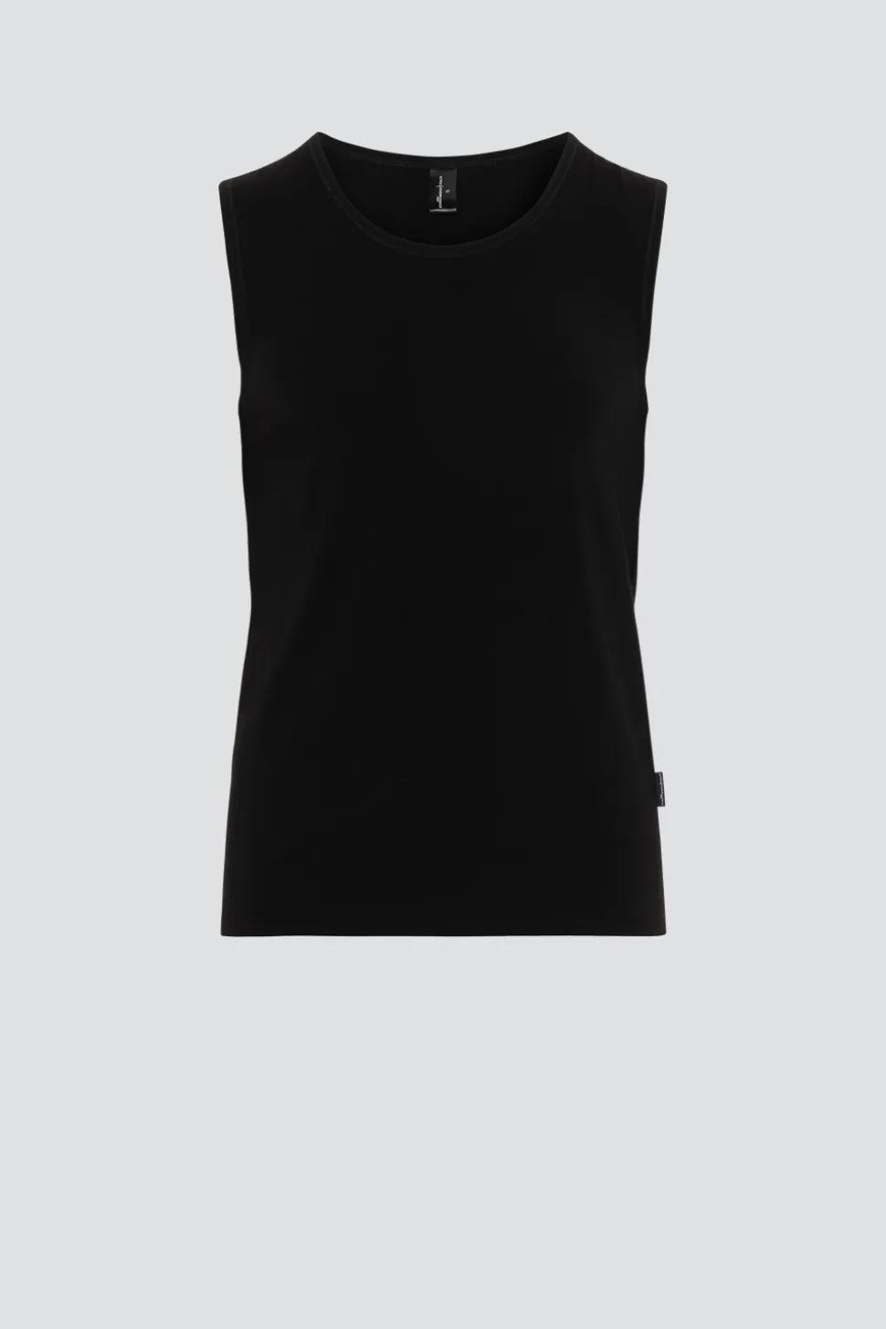 Ärmelloses Shirt aus Baumwolle und Micromodal