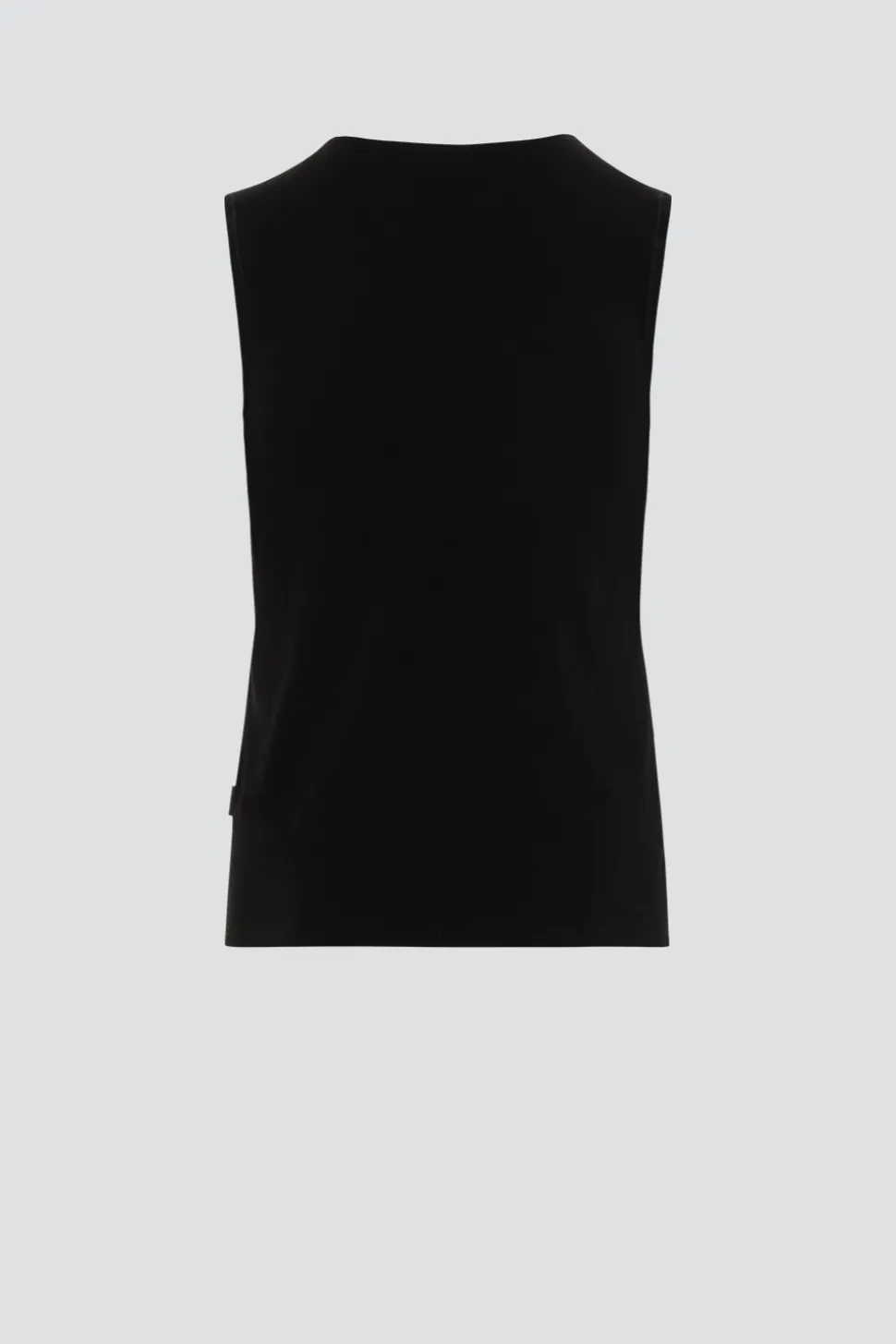 Ärmelloses Shirt aus Baumwolle und Micromodal
