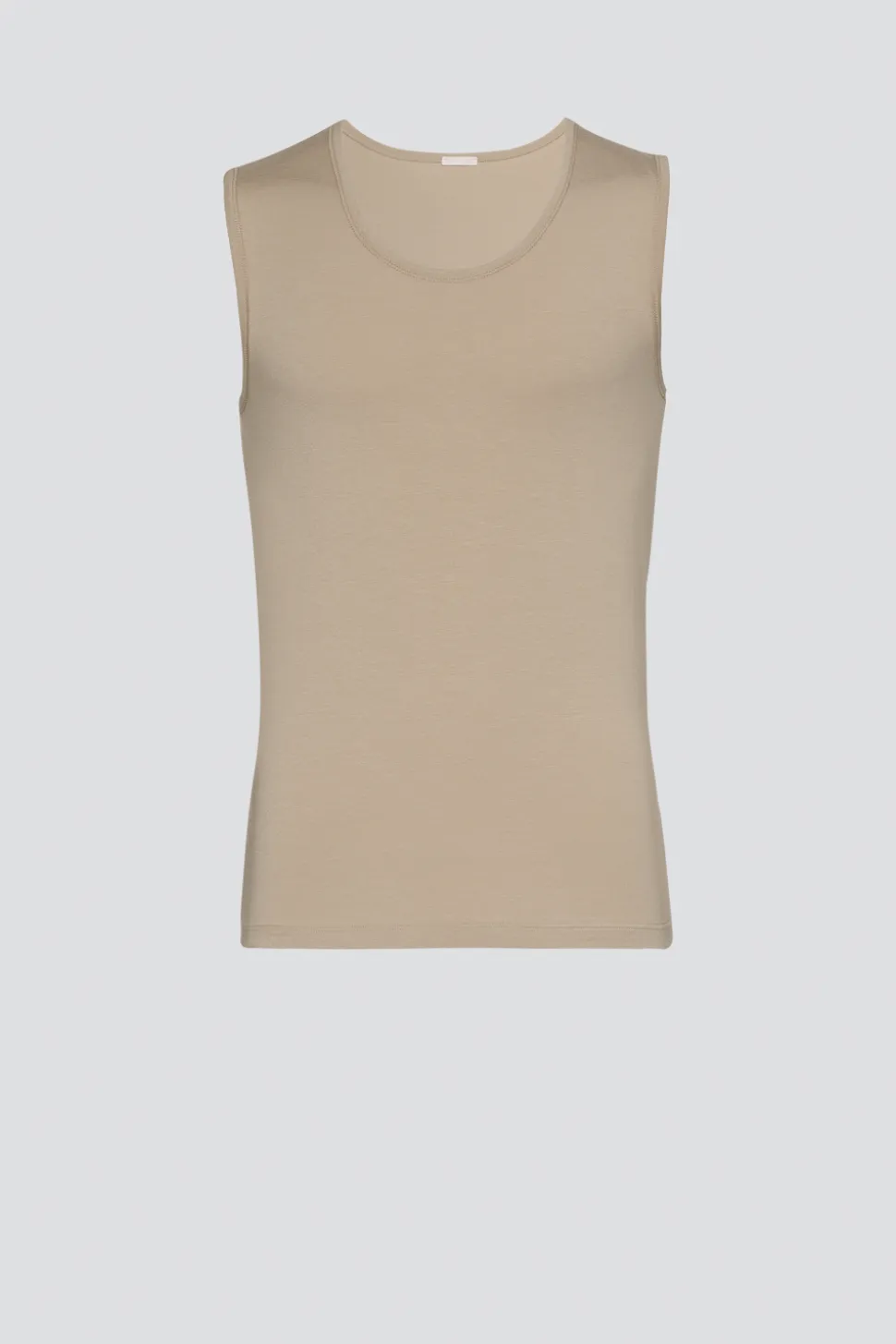 Ärmelloses Shirt aus Baumwolle und Micromodal