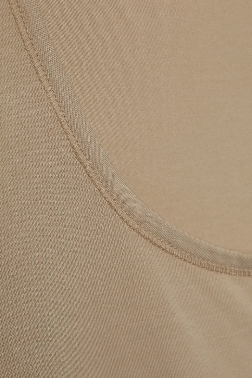 Ärmelloses Shirt aus Baumwolle und Micromodal