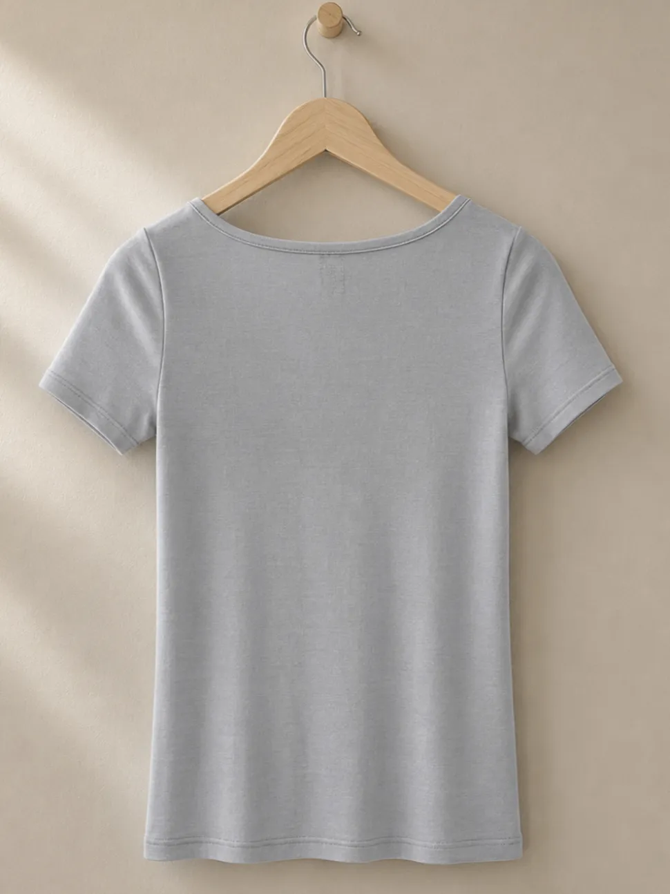 Shirt aus Merinowolle & Seide