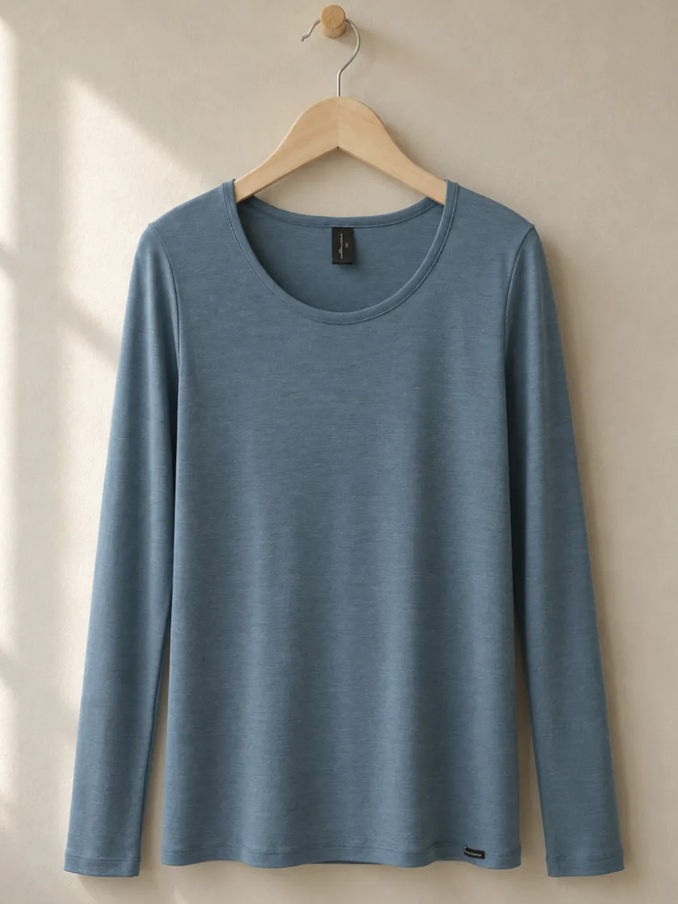 Shirt aus Merinowolle & Seide