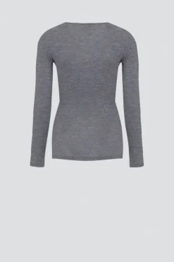 Shirt aus Merinowolle & Seide