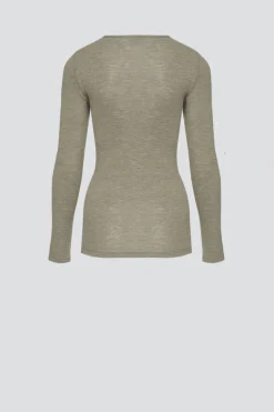 Shirt aus Merinowolle & Seide