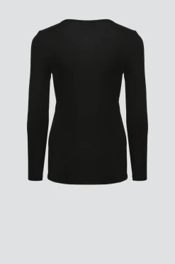 Shirt aus Merinowolle & Seide