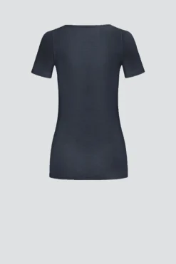 Shirt aus Merinowolle & Seide