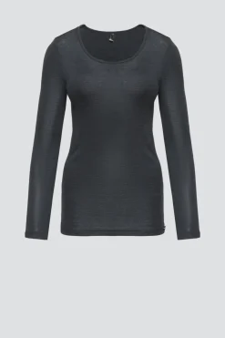 Shirt aus Merinowolle & Seide