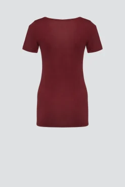 Shirt aus Merinowolle & Seide