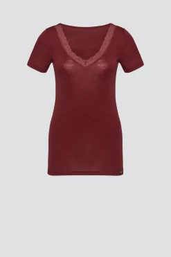 Shirt aus Merinowolle & Seide