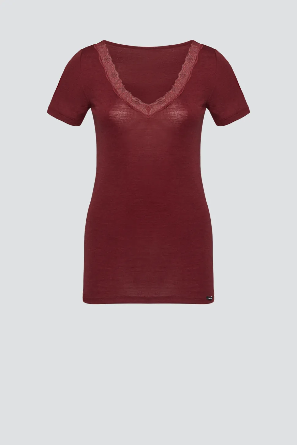 Shirt aus Merinowolle & Seide