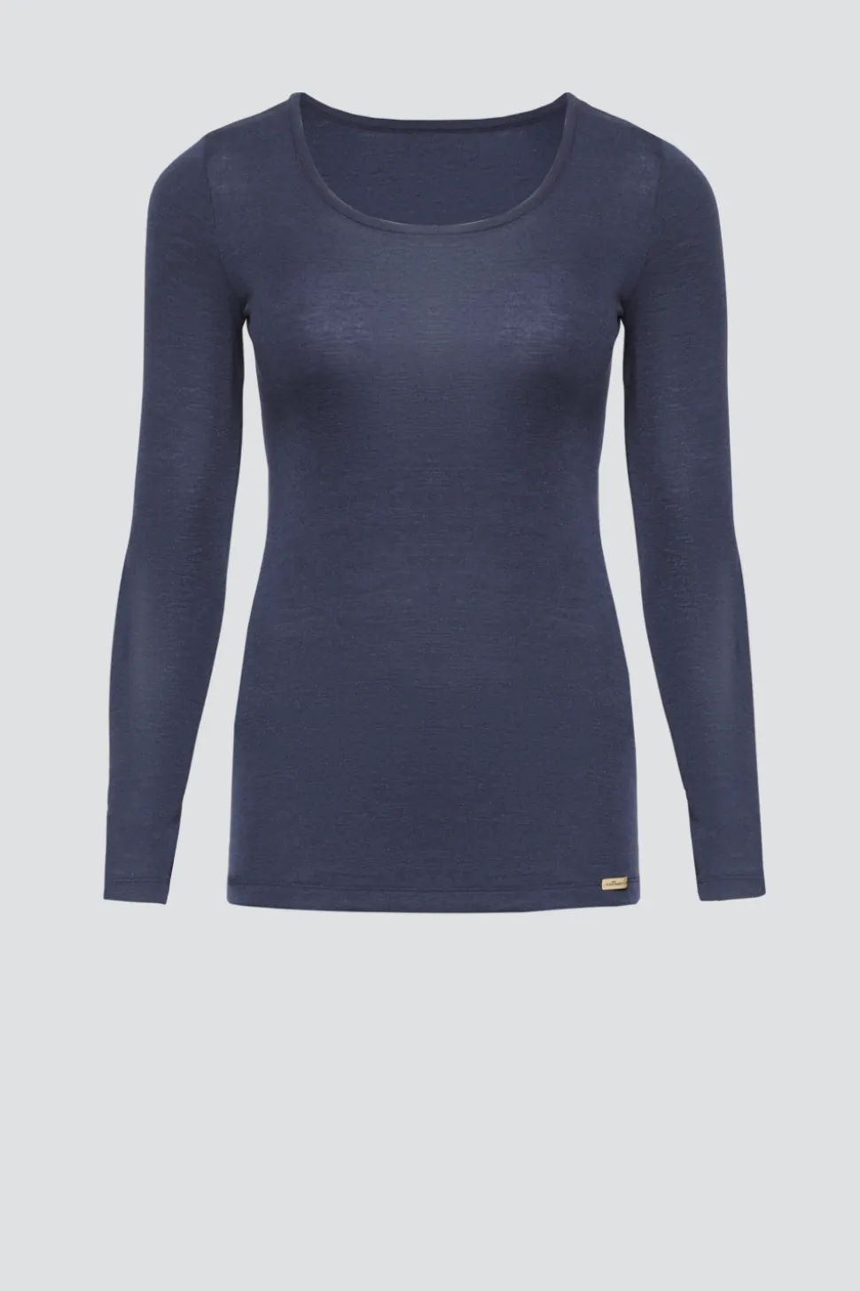 Shirt aus Merinowolle & Seide