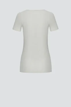 Shirt aus Merinowolle & Seide