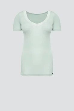 Shirt aus Merinowolle & Seide