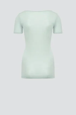 Shirt aus Merinowolle & Seide