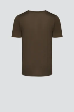 Shirt aus Wolle-Lyocell-Mischqualität mit Motivdruck