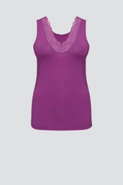 Top aus Modal mit zarter Spitze